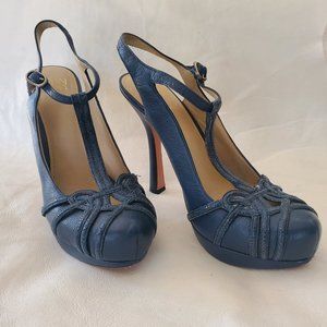 Joan & David Platform T-Strap Pumps, 7-8